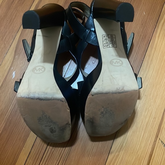 Michael Kors Black Evie Platform Heels - Picture 3 of 8